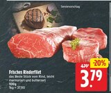 Frisches Rinderfilet für 3,79 € bei E center im Angebot Frisches Rinderfilet im aktuellen E center Prospekt
