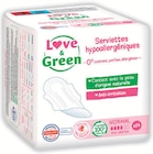 Serviettes hypoallergéniques Normal x14 - Love & Green en promo chez Intermarché Super Serviettes hypoallergéniques Normal x14 - Love & Green dans le catalogue Intermarché Super