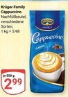 Cappuccino im Angebot bei GLOBUS in St. Ingbert Cappuccino Angebote von Krüger Family bei GLOBUS St. Ingbert für 2,99 €