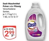 Waschmittel Pulver oder Flüssig Angebote von Dash bei GLOBUS Plauen für 2,99 €