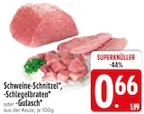 Schweine-Schnitzel im Angebot bei EDEKA in Ravensburg Schweine-Schnitzel Angebote bei EDEKA Ravensburg für 0,66 €