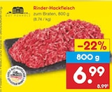 Netto Marken-Discount Schörghof - Rinder-Hackfleisch Angebot im Prospekt Rinder-Hackfleisch bei Netto Marken-Discount im Schörghof Prospekt für 6,99 €