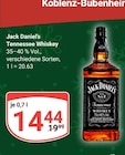 Aktuelles Tennessee Whiskey Angebot bei GLOBUS in Neuwied ab 14,44 €