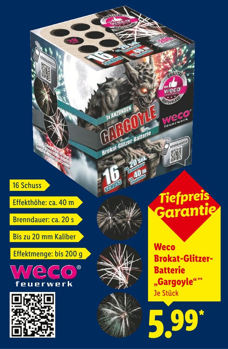 Brokat-Glitzer-Batterie Gargoyle