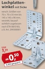 Lochplattenwinkel mit Sicke bei Sonderpreis Baumarkt im Prospekt "" für 0,50 €