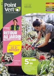 Prospectus Point Vert, "RETOUR AU JARDIN FINI D'HIBERNER !",  pages, 05/03/2025 - 23/03/2025