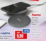 Wireless Charger QI-FC10 Metal Angebote von hama bei Kaufhaus Stolz Greifswald für 9,99 €