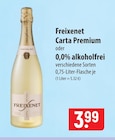 Freixenet Carta Premium oder 0,0% alkoholfrei im Angebot bei famila Nordost in Langenhagen Freixenet Carta Premium oder 0,0% alkoholfrei Angebote bei famila Nordost Langenhagen für 3,99 €