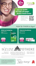 Aktueller mea - meine apotheke Apotheken Prospekt in Suhlendorf und Umgebung, "Unsere August-Angebote" mit 4 Seiten, 01.08.2025 - 31.08.2025