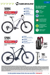 Offre Vélo Électrique dans le catalogue Intersport du moment à la page 11