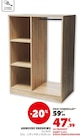 Armoire dressing en promo chez Hyper U Orléans à 47,99 €