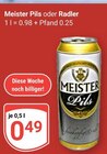 Pils Angebote von Meister bei GLOBUS Brühl für 0,49 €