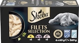 Nassfutter Katze mit Geflügel & Fisch, filets selection, Multipack (6x60 g) von Sheba im aktuellen dm-drogerie markt Prospekt für 6,45 €