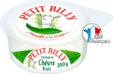 FROMAGE DE CHÈVRE FRAIS PETIT BILLY - PETIT BILLY en promo chez Auchan Supermarché FROMAGE DE CHÈVRE FRAIS PETIT BILLY - PETIT BILLY dans le catalogue Auchan Supermarché