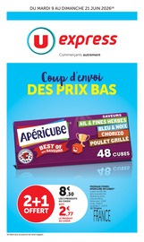 Prospectus Supermarchés U Express en cours à Jardres et alentours, "U Express", 28 pages, 09/06/2026 - 21/06/2026 Catalogue Supermarchés U Express en cours à Jardres et alentours, "U Express", 28 pages, 09/06/2026 - 21/06/2026
