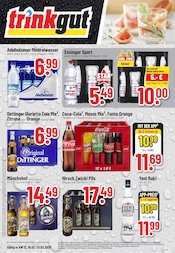 Trinkgut Supermarkt Prospekt der aktuellen Woche mit 8 Seiten, gültig von 16.03.2026 bis 21.03.2026, in Dunningen und Umgebung Aktueller Trinkgut Supermarkt Prospekt in Dunningen und Umgebung, "Aktuelle Angebote" mit 8 Seiten, 16.03.2026 - 21.03.2026