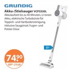 Akku-/Stielsauger VCP3330L von Grundig im aktuellen V-Markt Prospekt für 74,90 €