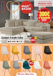 Catalogue Maxi Bazar en cours à Écouen et aux alentours : «MEUBLEZ-VOUS DE BONNES AFFAIRES» avec 16 pages, valable du 28/04/2026 au 31/05/2026