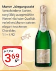 Jahrgangssekt im Angebot bei GLOBUS in Kaiserslautern Jahrgangssekt Angebote von Mumm bei GLOBUS Kaiserslautern für 3,69 €