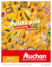 Prospectus Auchan Hypermarché à Menton, "Petits prix pour le plein de promos", 20 pages, 17/09/2024 - 23/09/2024