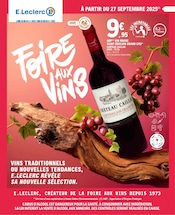 Prospectus E.Leclerc à Cours, "FOIRE AUX VINS", 84 pages de promos valables du 27/09/2025 au 11/10/2025