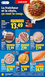 Prix et réduction Poisson pané dans le prospectus Lidl en cours Offre Poisson pané dans le catalogue Lidl du moment à la page 10