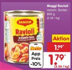 Ravioli im Angebot bei Netto Marken-Discount in Mühlhausen Ravioli Angebote von Maggi bei Netto Marken-Discount Mühlhausen für 1,79 €