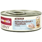 animonda Carny Fine Fillets Adult Hühnchenbrust + Thunfisch in Sauce 60 g im Angebot bei Zookauf in Bremen animonda Carny Fine Fillets Adult Hühnchenbrust + Thunfisch in Sauce 60 g Angebote von Carny bei Zookauf Bremen für 0,89 €