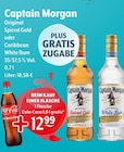 Spiced Gold oder Caribbean White Rum Angebote von Captain Morgan bei Getränke Hoffmann Potsdam für 12,99 €