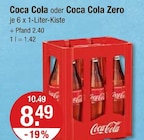Coca Cola Angebote von Coca Cola bei V-Markt München für 8,49 €