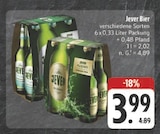 Bier Angebote von Jever bei EDEKA Gunzenhausen für 3,99 €