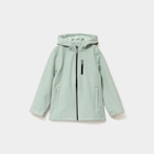 Blouson fourré déperlant à capuche vert pastel fille en promo chez La Halle Blouson fourré déperlant à capuche vert pastel fille dans le catalogue La Halle