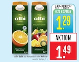 Saft Orange Angebote von Albi bei Marktkauf Ulm für 1,29 €