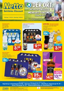 Coca Cola Zero im Netto Marken-Discount Prospekt "DER ORT, AN DEM DU IMMER AUSGEZEICHNETE PREISE FINDEST." mit 6 Seiten (Regensburg)