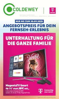 Aktueller Detlef Coldewey GmbH Prospekt "ANGEBOTSPREIS FÜR DEIN FERNSEH-ERLEBNIS" Seite 1 von 12 Seiten für Westerstede