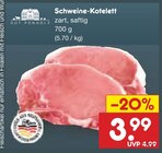Aktuelle Schweinefleisch Angebote bei Netto Marken-Discount in Siegen (Universitätsstadt) Aktuelles Schweine-Kotelett Angebot bei Netto Marken-Discount in Siegen (Universitätsstadt) ab 3,99 €