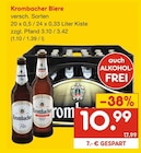 Aktuelles Krombacher Biere Angebot bei Netto Marken-Discount in Laatzen ab 10,99 €