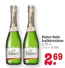 Faber Sekt halbtrocken Angebote von Faber bei E center Dreieich für 2,69 €