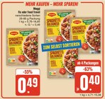 Spaghetti Bolognese im Angebot bei nah und gut in Bamberg Spaghetti Bolognese Angebote von Maggi bei nah und gut Bamberg für 0,40 €