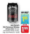 Aktuelles Old Tennessee Whiskey & Coca Cola Angebot bei EDEKA in Singen (Hohentwiel) ab 1,85 €