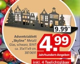Tablett im Segmüller Prospekt Adventstablett „Skyline“ im aktuellen Segmüller Prospekt für 4,99 €