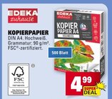 Aktuelle Druckerpapier Angebote bei E center in Mannheim Aktuelles Kopierpapier Angebot bei E center in Mannheim ab 4,99 €