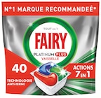 Tablettes lave-vaisselle tout en 1 Platinum Plus Original X40 - FAIRY - Intermarché Super à Nice Tablettes lave-vaisselle tout en 1 Platinum Plus Original X40 - FAIRY en promo chez Intermarché Super Nice à 7,14 €