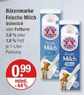 Frische Milch Vollmilch im V-Markt Prospekt Frische Milch Vollmilch von Bärenmarke im aktuellen V-Markt Prospekt für 0,99 €