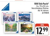 1000 Teile Puzzle im Angebot bei nah und gut in Ansbach 1000 Teile Puzzle Angebote von Ravensburger bei nah und gut Ansbach für 12,99 €