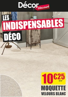 Catalogue Décor Discount de la semaine 6, "LES INDISPENSABLES DÉCO", page 1, 02/02/2026 - 08/03/2026 Prospectus Décor Discount en cours, "LES INDISPENSABLES DÉCO", page 1 sur 1