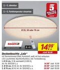Deckenleuchte Lola im toom Baumarkt Prospekt Deckenleuchte Lola von toom im aktuellen toom Baumarkt Prospekt für 14,99 €