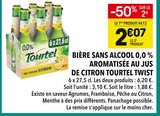 Bière sans alcool 0,0 % aromatisée au jus de citron - Tourtel Twist - Supeco Bière sans alcool 0,0 % aromatisée au jus de citron - Tourtel Twist à 2,07 € dans le catalogue Supeco