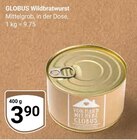 Wildbratwurst Angebote von Globus bei GLOBUS Koblenz für 3,90 €