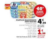 FILETS DE MAQUEREAUX - Petit navire en promo chez Super U Dunkerque à 1,99 €